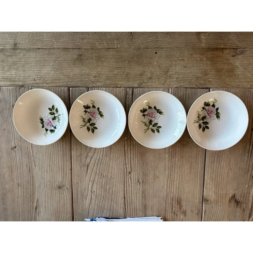 Set Of 4 CROOKSVILLE DELMAR MARIE QUEEN ROSE USA 5.5
